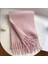 Pembe Soft Yumuşak Dokulu Puffy Atkı Şal 2
