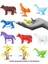 676 Toy Play 12 Parça Renkli Mini Çiftlik Hayvanları Figür Seti 4-6 cm 2