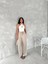 Ayrobin Oversize Kadın Pantalon - Bej 6