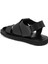 Siyah Hakiki Deri Erkek Sandalet - E24Y1SN56793-A23 11