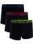 1383891 Ua Performance Cotton Solid 3 In 3pk Boxer Siyah Erkek Iç Giyim 1