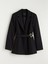 Yeni Sezon Beli Kemerli Kadın Blazer Ceket 1