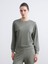 Yeni Sezon Bisiklet Yaka Kadın Sweatshirt 1