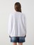 Yeni Sezon Bisiklet Yaka Snoopy Baskılı Oversize Kadın Sweatshirt 4