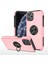iPhone 11 Pro Max Kılıf Elit Yüzüklü Kapak - Pembe 1
