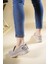 Kadın Sneaker Vegan Deri Rahat Platform Tabanlı Şık Spor Ayakkabı 12