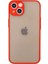iPhone 13 Mini Kılıf Montreal Silikon Kapak - Kırmızı 1