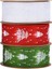 Noel Şeridi Kek Dekoratif Baskı Şeridi Noel Ağacı Iplik Hediye Kutusu Buket Malzemeleri 2.5cm (Yurt Dışından) 4