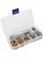 100 Set 1/4 Inç Grommet Kit Gromets Gözetleri 3 Adet ile Takım Kiti Takma Kiti, 2 Renk (Yurt Dışından) 2