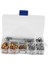 100 Set 1/4 Inç Grommet Kit Gromets Gözetleri 3 Adet ile Takım Kiti Takma Kiti, 2 Renk (Yurt Dışından) 3