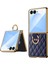 Samsung Galaxy Z Flip7 Için Metal Halka Pu Telefon Kılıfı (Yurt Dışından) 1