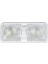 Evrensel Araba Tavanı Kampçı Römork Için Çift Kubbe Işığı Marine Rv 48 LED 12V 520LM Araba Işık Lambası Beyaz Çatı Lambası (Yurt Dışından) 1