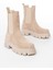 FZ-299 Bej Süet Yüksek Tabanlı Lastikli Günlük Kadın Bot 2