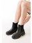02-2137 Siyah Lastikli Günlük Kadın Bot 3