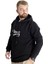 Mode Xl Büyük Beden Erkek Sweatshirt Kapüşonlu 23540 Siyah 3