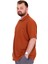 Mode Xl Büyük Beden Erkek T-Shirt Polo Yaka Cepli Klasik Pike 20552 Tarçın 2