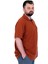 Mode Xl Büyük Beden Erkek T-Shirt Polo Yaka Cepli Klasik Pike 20552 Tarçın 3