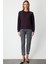 Kadın Omuzları Incili Sweat 66338 Bordo 3