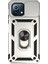 Xiaomi Mi 11 Lite Kılıf Pars Lens Yüzüklü Silikon - Gümüş 1
