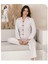 Kadın Uzun Kollu Pijama Beyaz 1