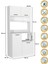 Tuco 2 Çok Amaçlı Mutfak Dolabı & Mikrodalga Fırın Dolabı & Banyo Dolabı 180X90 cm Beyaz 6