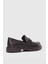 Ardell Metal Toka Aksesuarlı Kadın Loafer- Acı Kahve 2