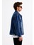 Erkek Mavi Kot Ceket Oversize 3