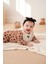 Leopar Kalp Desenli Kız Bebek tulum - Kahve 2