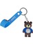 Figürlü ve Işıklı Silikon Anahtarlık - Yogi - Mavi 1