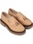 Kadın Bej Hakiki Deri Loafer Ayakkabı - F2267ZPDRE01 4