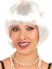 Resveq Beyaz Renk Parti Peruğu Kısa Küt Saç 1