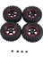 4pcs 96MM 1.9 Inç Kauçuk Lastikler/lastikler ve Eksenel SCX10 Için Tekerlek Jantları D90 Tamiya CC01 1:10 Rc Rock Crawler Araba, A (Yurt Dışından) 1
