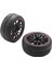 24PCS 12MM Hub Tekerlek Jantlar ve Rc Için Kauçuk Lastikler 1/10 Yol Touring Drift Araba R (Yurt Dışından) 5