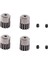 4pcs Motor Dişli Pinyon Dişli 16392 Mjx Hyper Go 16207 16208 16209 16210 H16 H16H H16E H16P 1/16 Rc Araba Yedek Parçaları (Yurt Dışından) 1