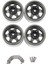 4pcs Derin Yemek 1.9 Inç Metal Beadlock Tekerlek Göbek Jant 1/10 Rc Praw. (Yurt Dışından) 1