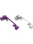 2 Set Direksiyon Debriyaj Montajı Direksiyon Servo Koruyucu Wltoys 144001 1/14 124018 124019 Rc Araba Parçaları, Gümüş ve Mor (Yurt Dışından) 1