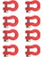 32PCS Metal Tampon Römorku Kanca Çekme Kabı Kurtarma Kancası 1/24 Rc Paletli Araba Eksenel SCX24 Yükseltme Parçaları Aksesuarları (Yurt Dışından) 3