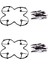 40 Parçalı Set Pervane Bıçakları Heliss Koruyucu Kapak Hubsan X4 H107 H107C H107D Quadcopter, Siyah+Beyaz (Yurt Dışından) 1