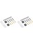 2x Metal Servo Sabit Montaj Braket Kiti Mn D90 D91 D99S MN99S 1/12 Rc Kamyon Araba Yükseltme Parçaları Aksesuarları, Siyah (Yurt Dışından) 1