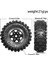4pcs 51MM 1.0 Inç Metal Beadlock Tekerlek Lastik 1/18 1/24 Rc Craıl Car TX4M SCX24 AX24 FCX24 Yükseltme Parçaları Kahverengi (Yurt Dışından) 3