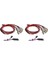 10X 4 LED Işık Kiti 2 Beyaz 2 Kırmızı 1/10 1/8 Traxxas Trx4 Hsp Axıal SCX10 D90 Hpı Rc Car (Yurt Dışından) 3