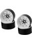 4pcs Metal Beadlock 1.9 Tekerlek Jant Tekerleği Hub 1/10 Rc Trıger Araç Traxxas Trx4 D90 Eksenel SCX10, Beyaz (Yurt Dışından) 3