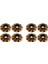 8pcs Metal Kuyruk Kanadı M3 Düz Kafa Vidaları Yıkalar 15MM 1/8 Ölçekli Yol Kapalı Buggy Canavar Kamyonu Rc Drıft Araçları, Sarı (Yurt Dışından) 1