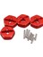 24x Alüminyum Alaşım 12mm Birleştirici Tekerlek Hub Hex Adaptör Wltoys için Yükseltmeler 144001 1/14 RC Araç Yedek Parçaları Kırmızı (Yurt Dışından) 4