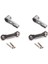 2x 25T Servo Kol Korna Servo Çekme Çubuğu Wltoys A959 A959-B A949 A969 A979 Rc Araba Yükseltme Parçaları Aksesuarları, Gri (Yurt Dışından) 1