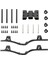 Lcg Karbon Fiber Şasi Kiti Çerçeve Demiryolu Skid Plaka Vücut Montajı Eksenel SCX10 Için Montaj 1/10 Rc Paletli Araç Parçaları, Siyah (Yurt Dışından) 2