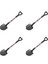 4pcs 105X25MM Simülasyon Metal Kürek Dekorasyonu 1/10 Rc Craıl Araç Axıal SCX10 90046 Traxxas Trx4 D90 (Yurt Dışından) 1