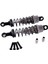 4x Metal Yağ Dolu Ön ve Arka Şok Emici 1/12 Wltoys 12428 12423 Rc Car Prıgler Ustrade Post, Tıtanıum (Yurt Dışından) 2
