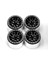 8pcs 1.0 Inç Metal Beadlock Tekerlek Hub Tekerlek Jant 1/18 1/24 Rc Cral Araş TRX4M Axıal SCX24 AX24 Parçalar, Siyah (Yurt Dışından) 4