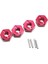 Wltoys Için 12X 144001 1/14 Rc Araba Yedek Parçalar Metal Birleştirici, Kırmızı (Yurt Dışından) 3